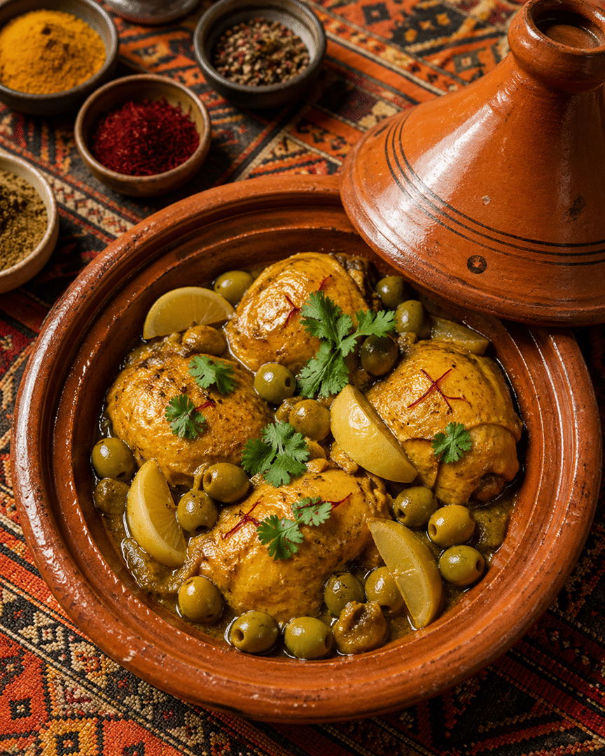 tajine poulet citron confit maison recette marocaine authentique