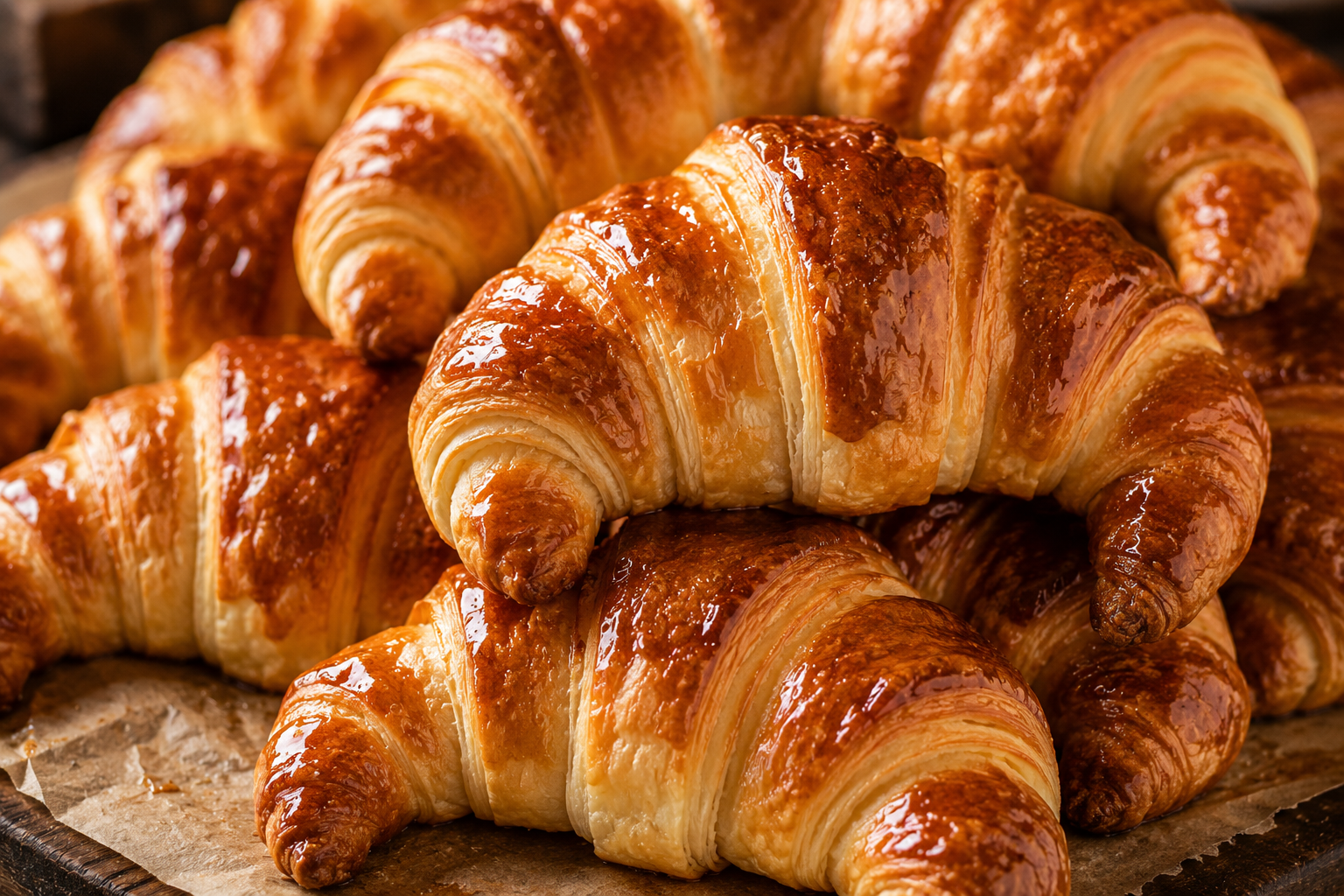 medialunas argentines dorées brillantes viennoiserie sirop