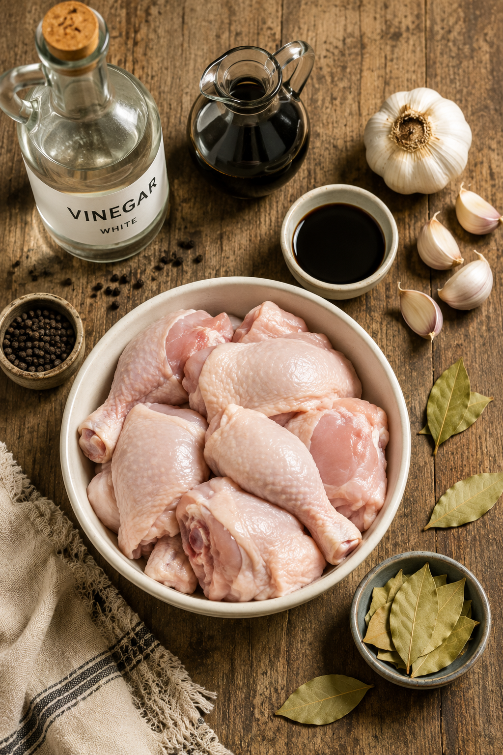 recette adobo poulet philippin vinaigre soja ail laurier philippines