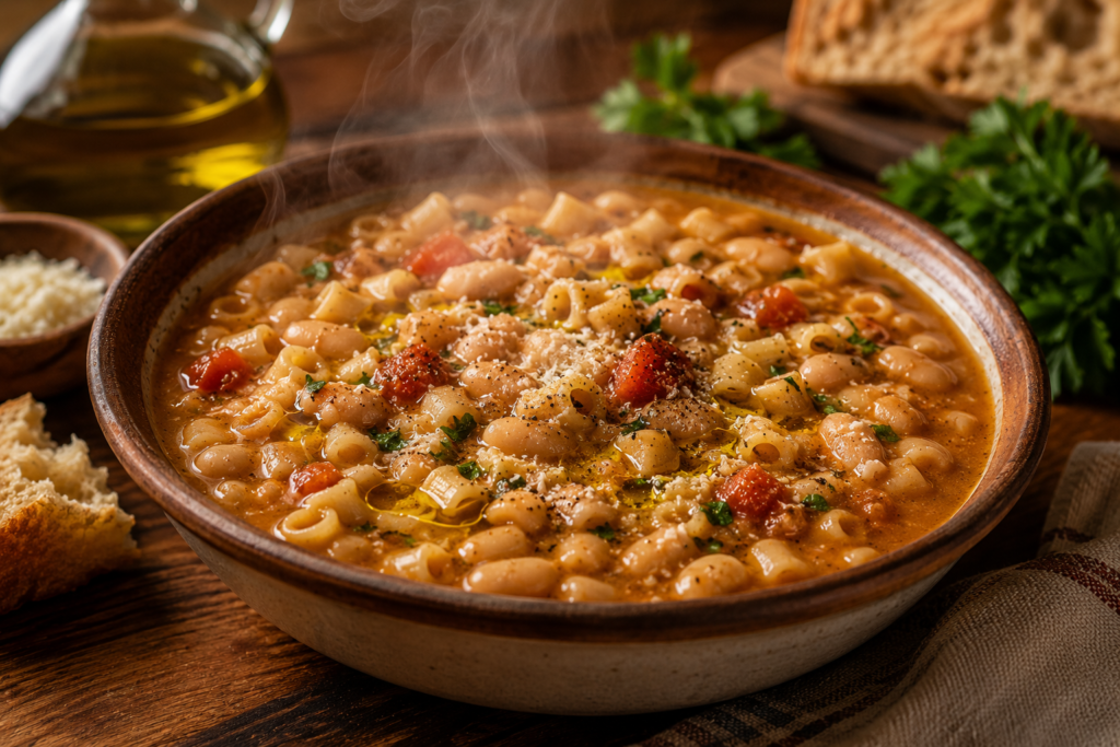 Recette Pasta e fagioli