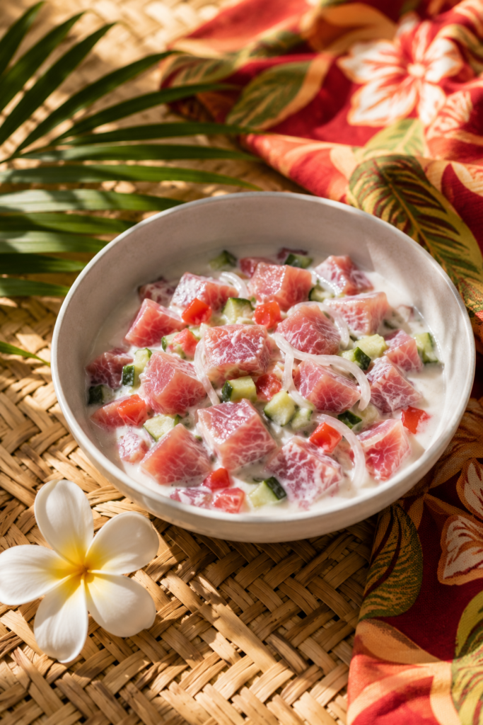 bol ia ota poisson cru polynesie francaise lagon tahiti lait de coco