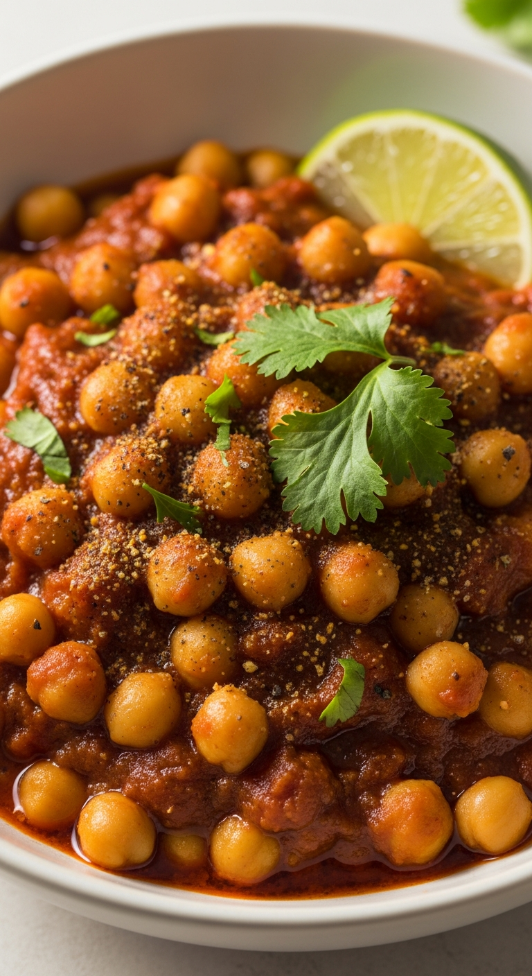 chana masala indien pois chiches sauce tomate épicée garam masala