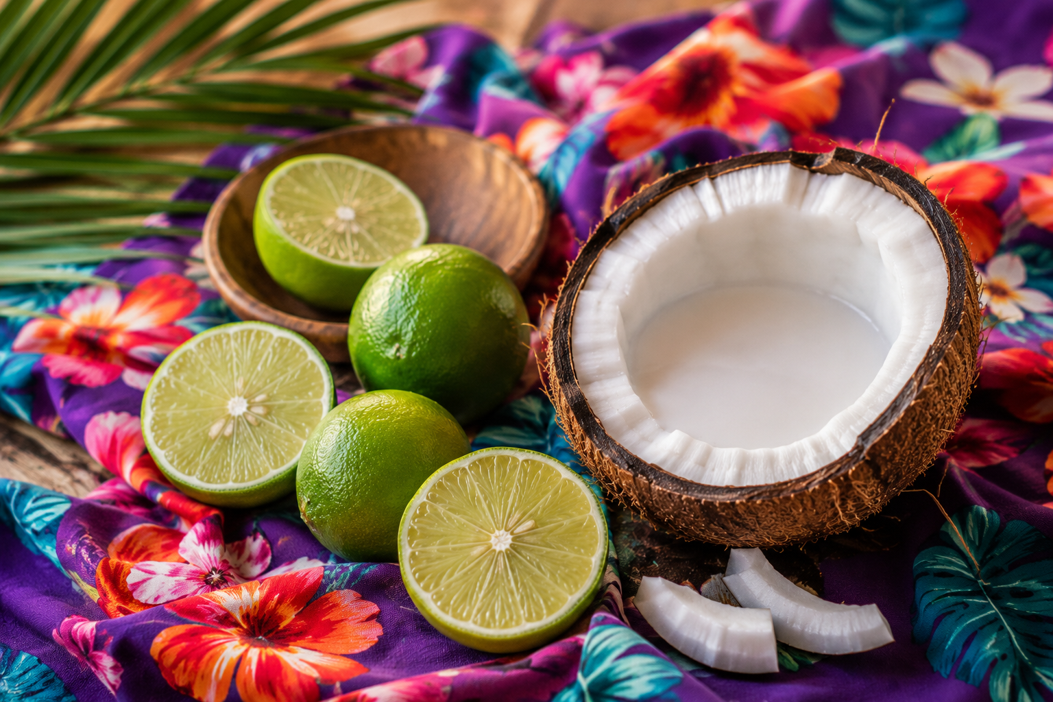 citrons verts lait de coco Pacifique cuisine tahitienne ingrédients voyage Polynésie Nouvelle-Calédonie