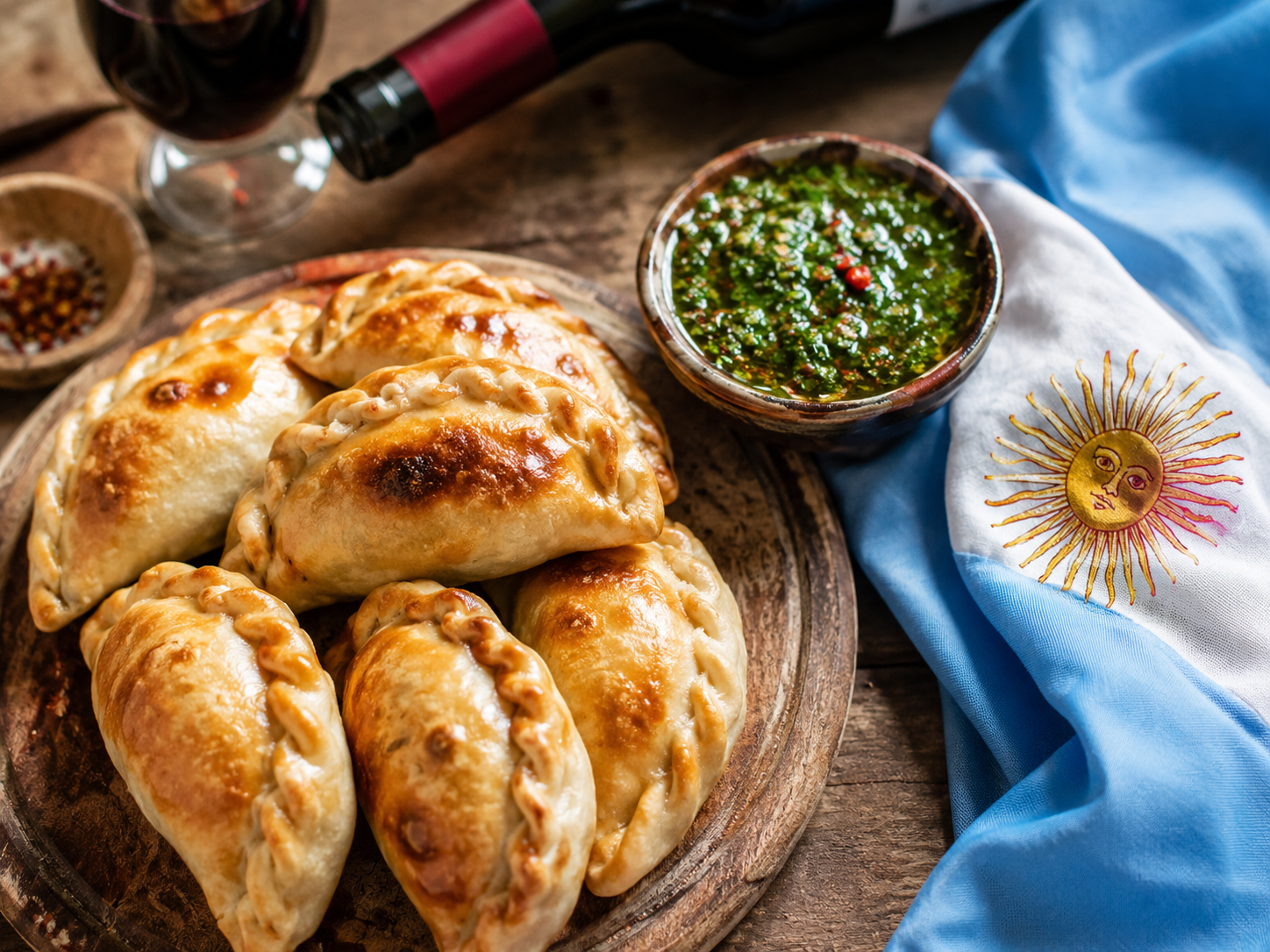 empanadas argentines plateau chimichurri culture buenos aires malbec