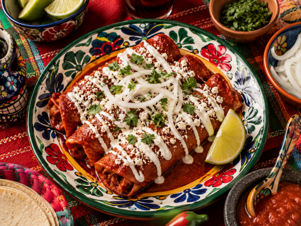 enchiladas mexicaines culture guadalajara mexique fromage sauce rouge