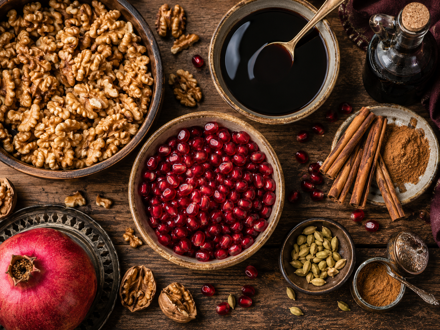 ingredients fesenjan noix grenade sirop cannelle perse iranien