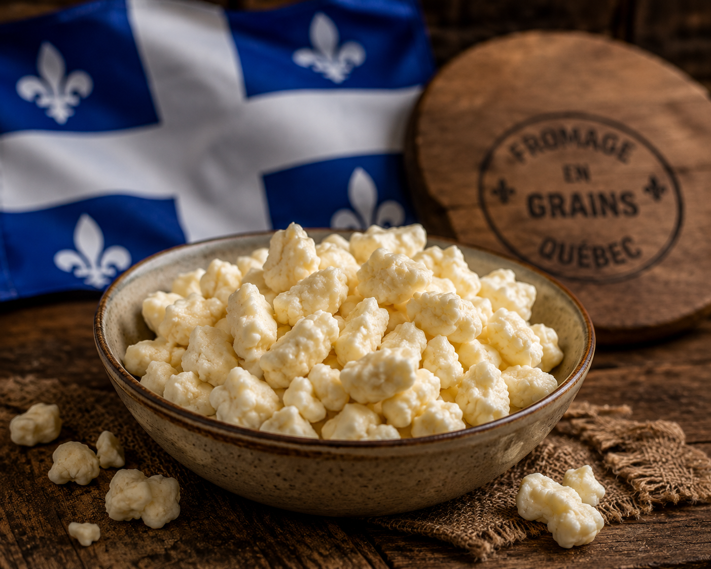 Fromage en grains pour poutine quebecoise fromage en grains frais cheese curds Quebec poutine