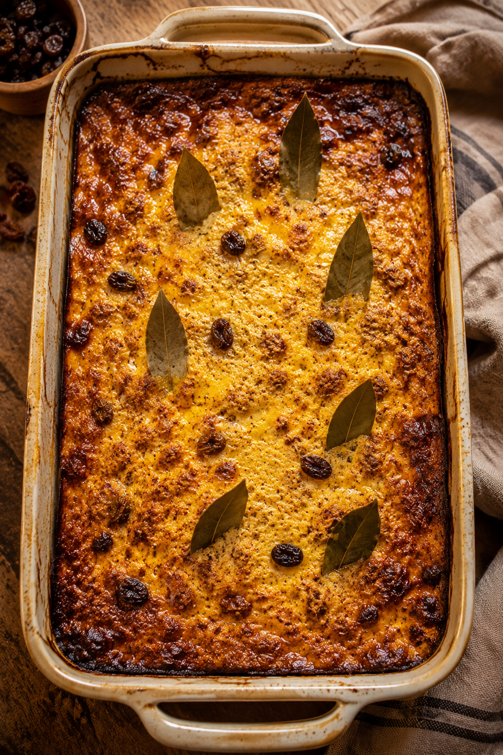 recette bobotie sud-africain maison plat epice raisins flan oeufs dore