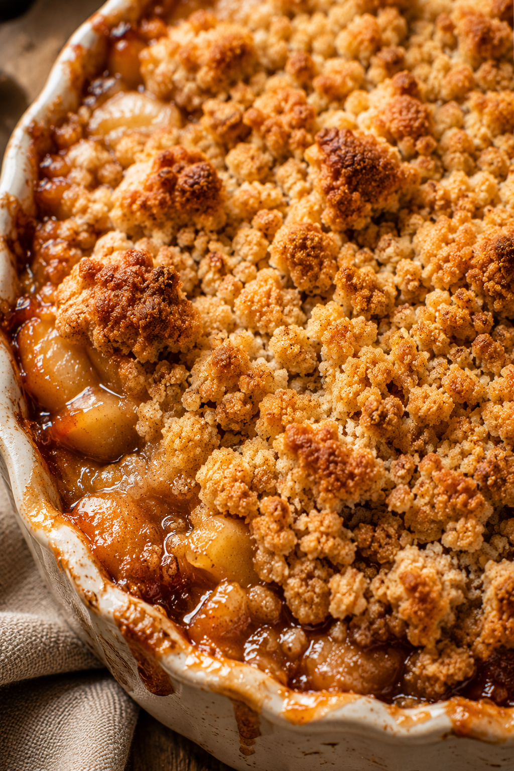 recette crumble aux pommes maison surface doree croustillante cannelle