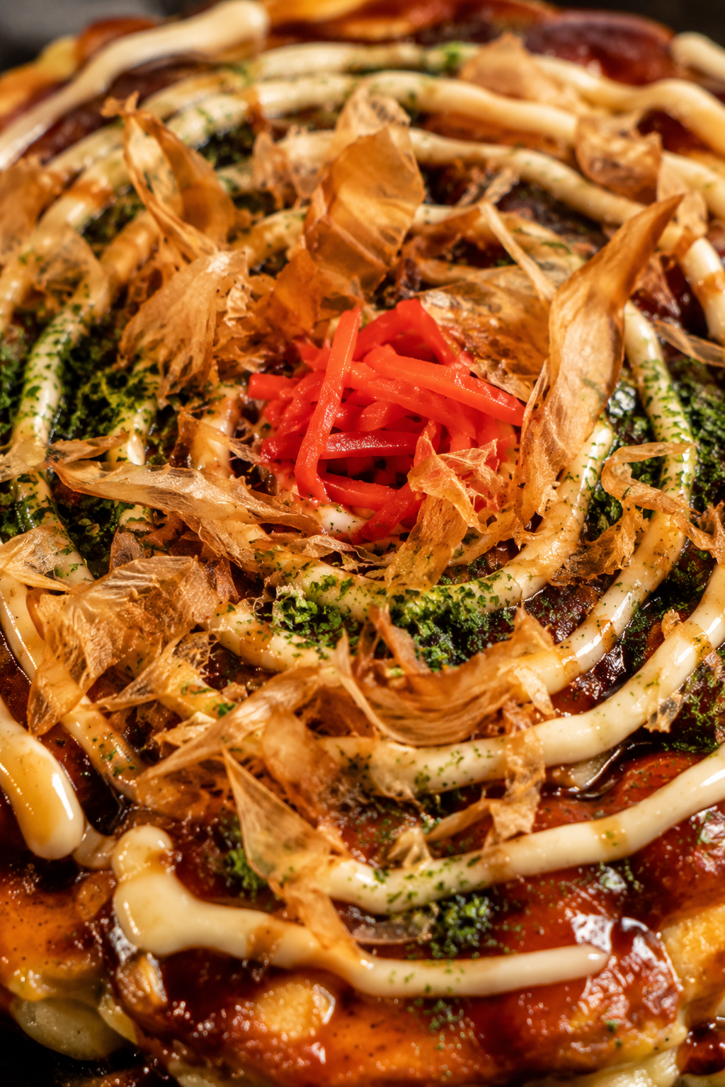 recette okonomiyaki osaka sauce mayo bonite filaments decoration japon