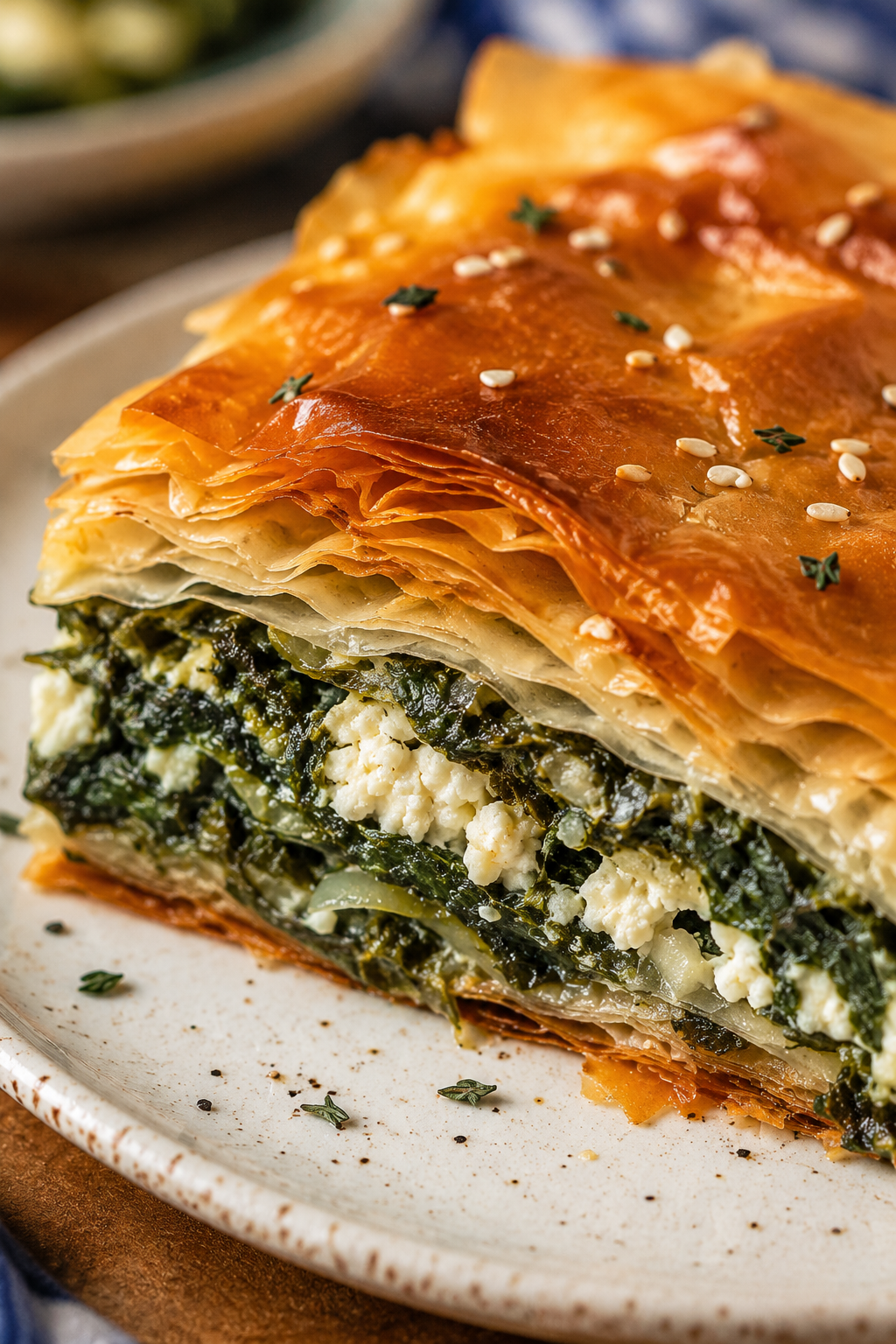 spanakopita grecque feuilletée épinards feta recette Europe
