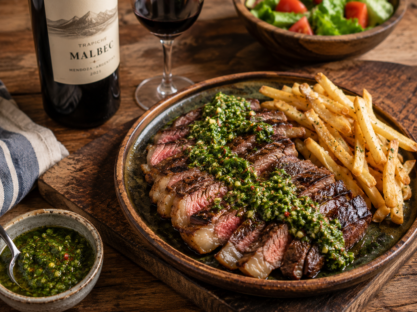 steak chimichurri argentin culture pampas malbec asado
