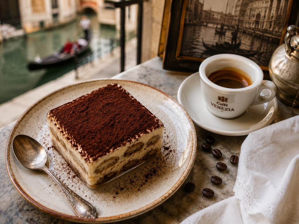 tiramisu dessert culture italienne venetie cafe expresso
