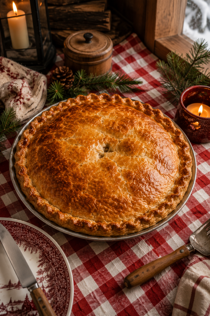 interieur tourtiere lac-saint-jean farce viandes pommes de terre