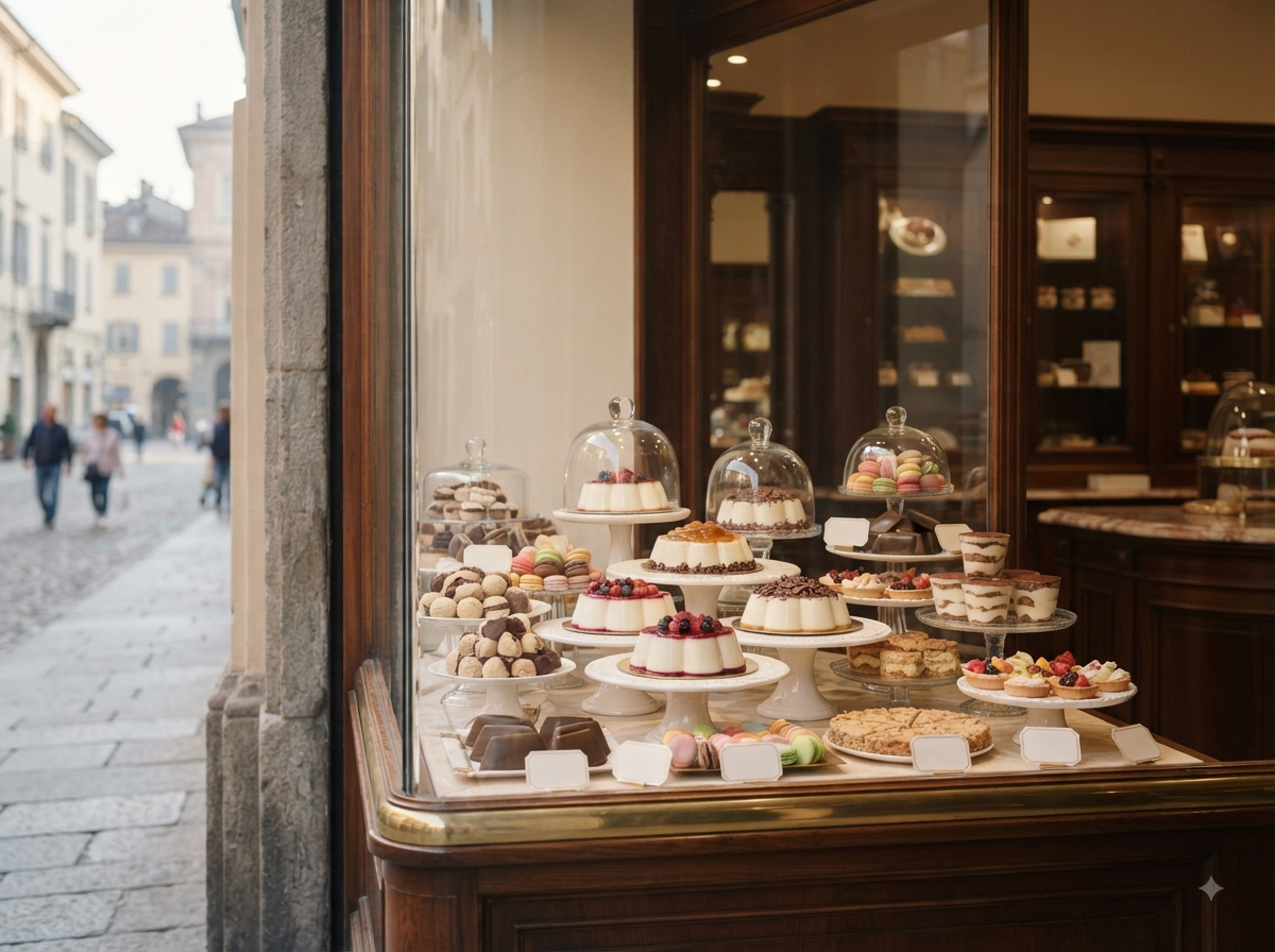 Pâtisserie italienne raffinée du Piémont
