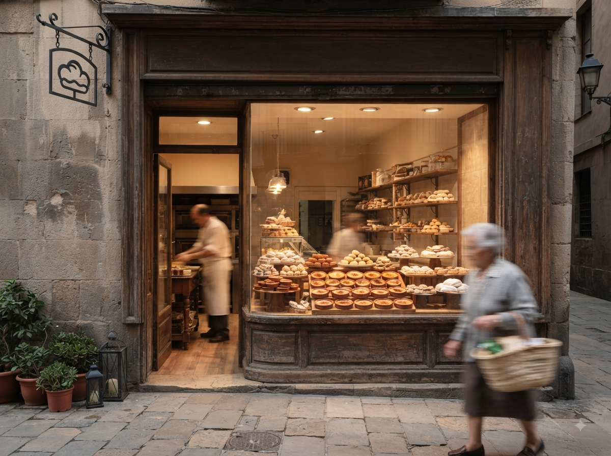 Pâtisserie catalane traditionnelle à Barcelone