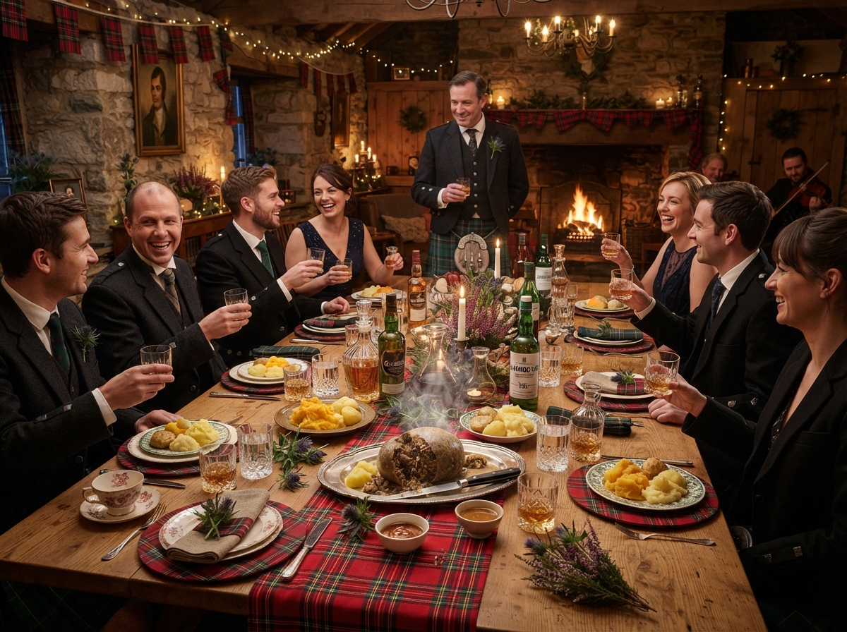 Soirée Burns Night écossaise avec cornemuse
