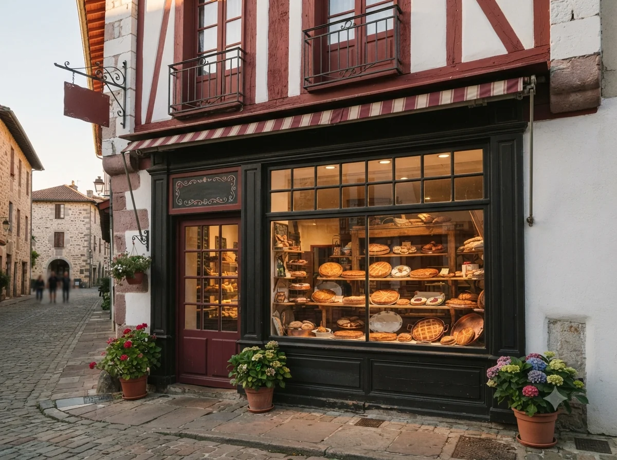 Vue patrimoniale évoquant l’origine de gâteau basque en Pays basque (Labourd)