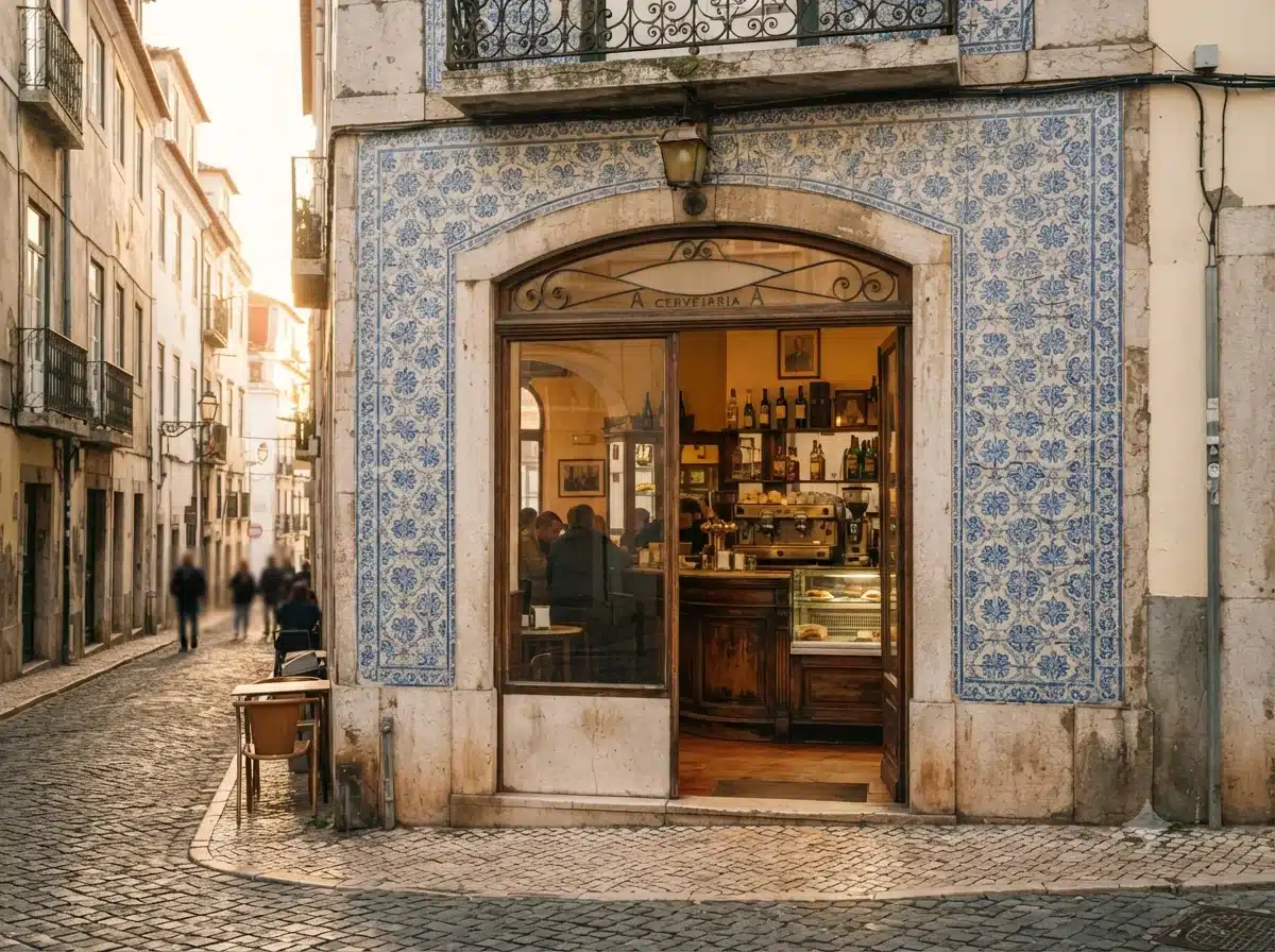 Vue patrimoniale évoquant l’origine de bifana portugaise en Portugal (variantes Nord et Sud)