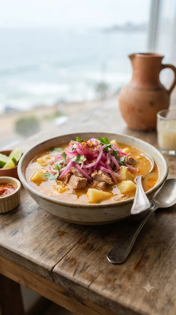 Encebollado Équatorien, présentation finale fidèle à la spécialité