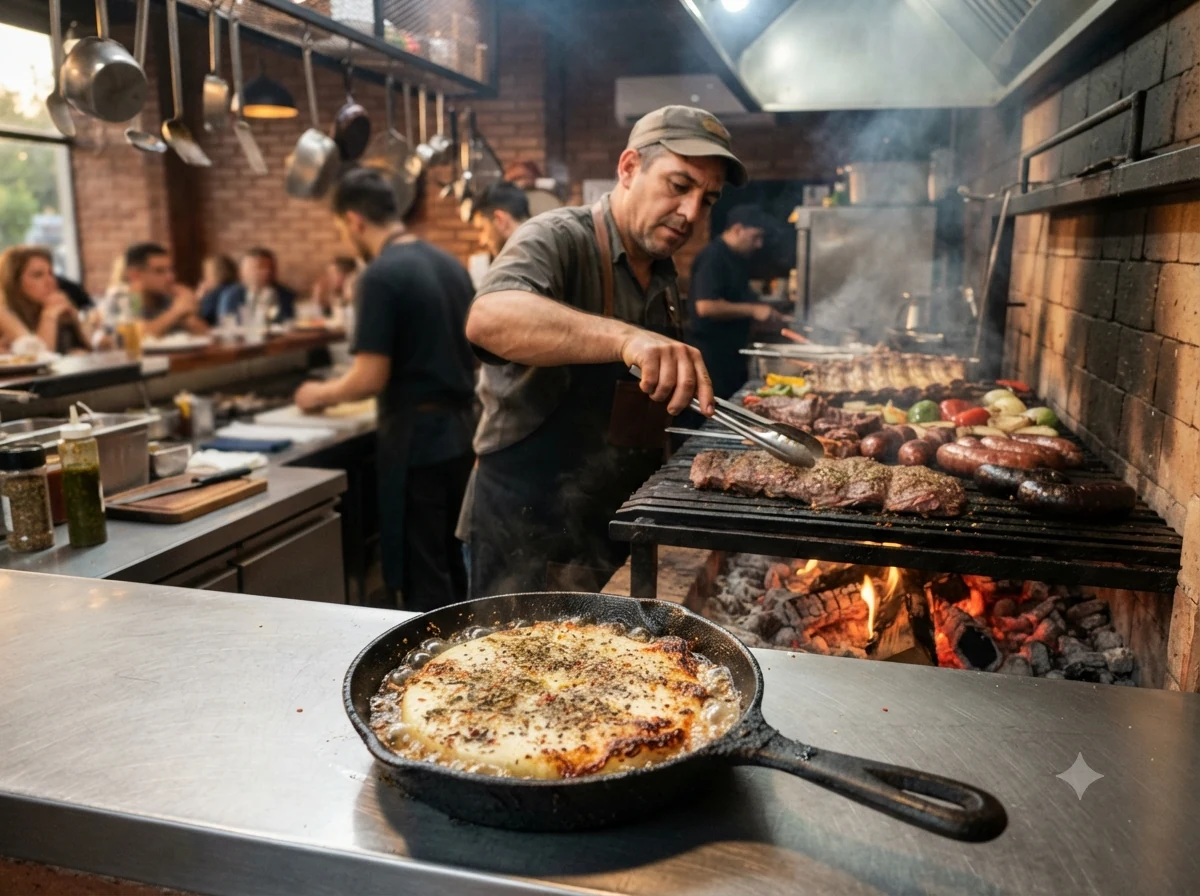 Contexte culinaire de Argentine autour de Provoleta Argentine