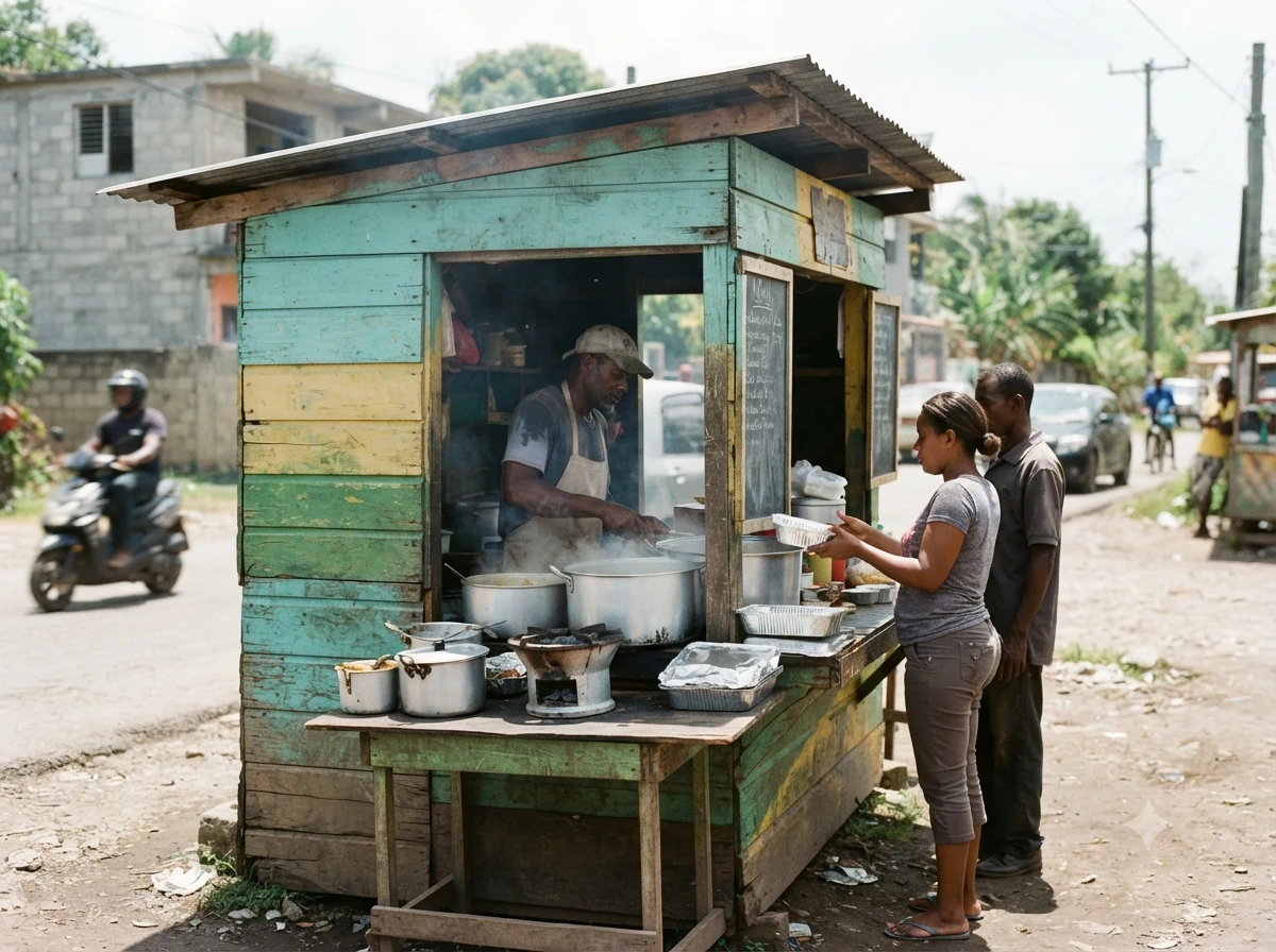 Contexte culinaire de Jamaïque autour de Curry Goat Jamaïcain
