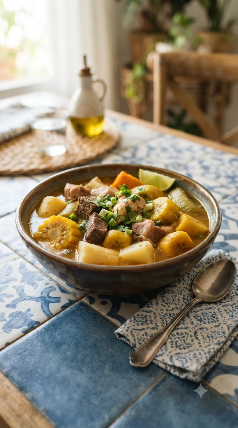 Sancocho Dominicain, présentation finale fidèle à la spécialité