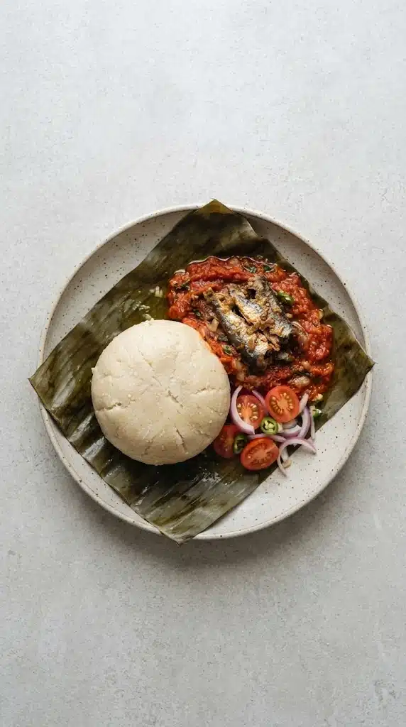 Kenkey Ghanéen, présentation traditionnelle