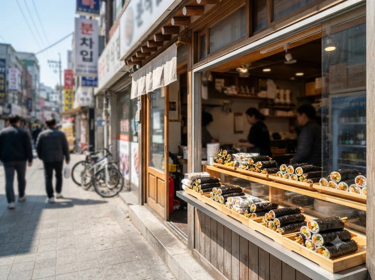 Vue patrimoniale évoquant l’origine de kimbap coréen en Corée du Sud