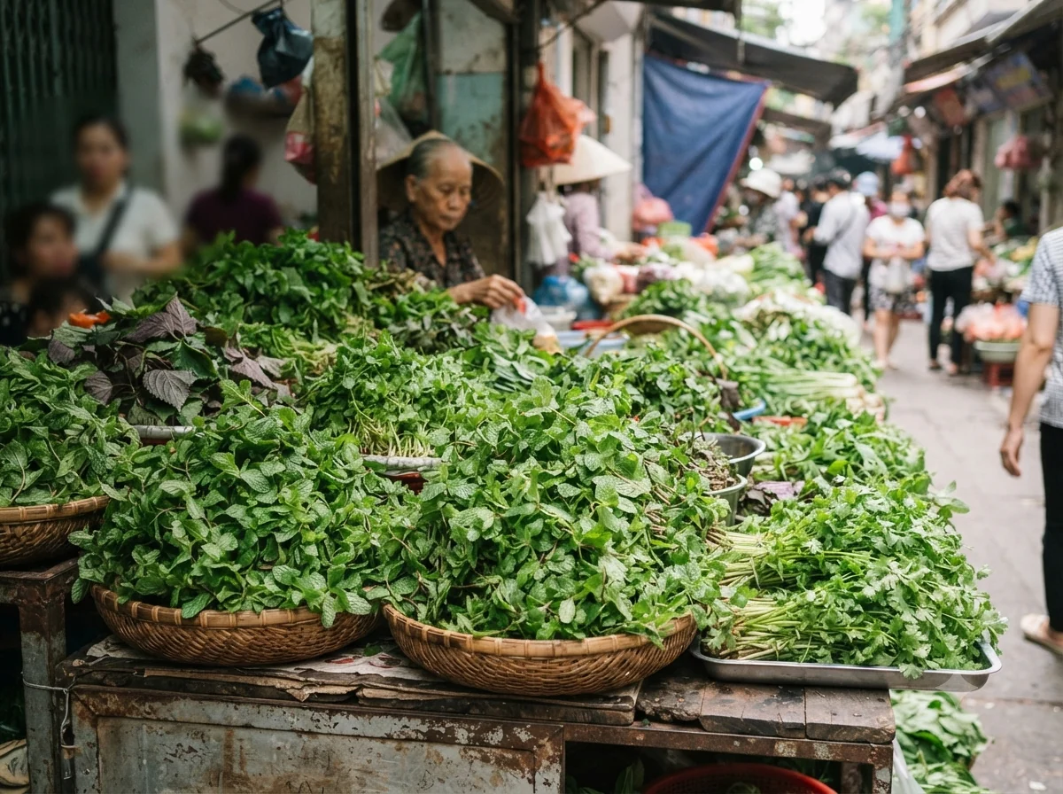 Vue patrimoniale évoquant l’origine de gỏi cuốn vietnamien au Vietnam