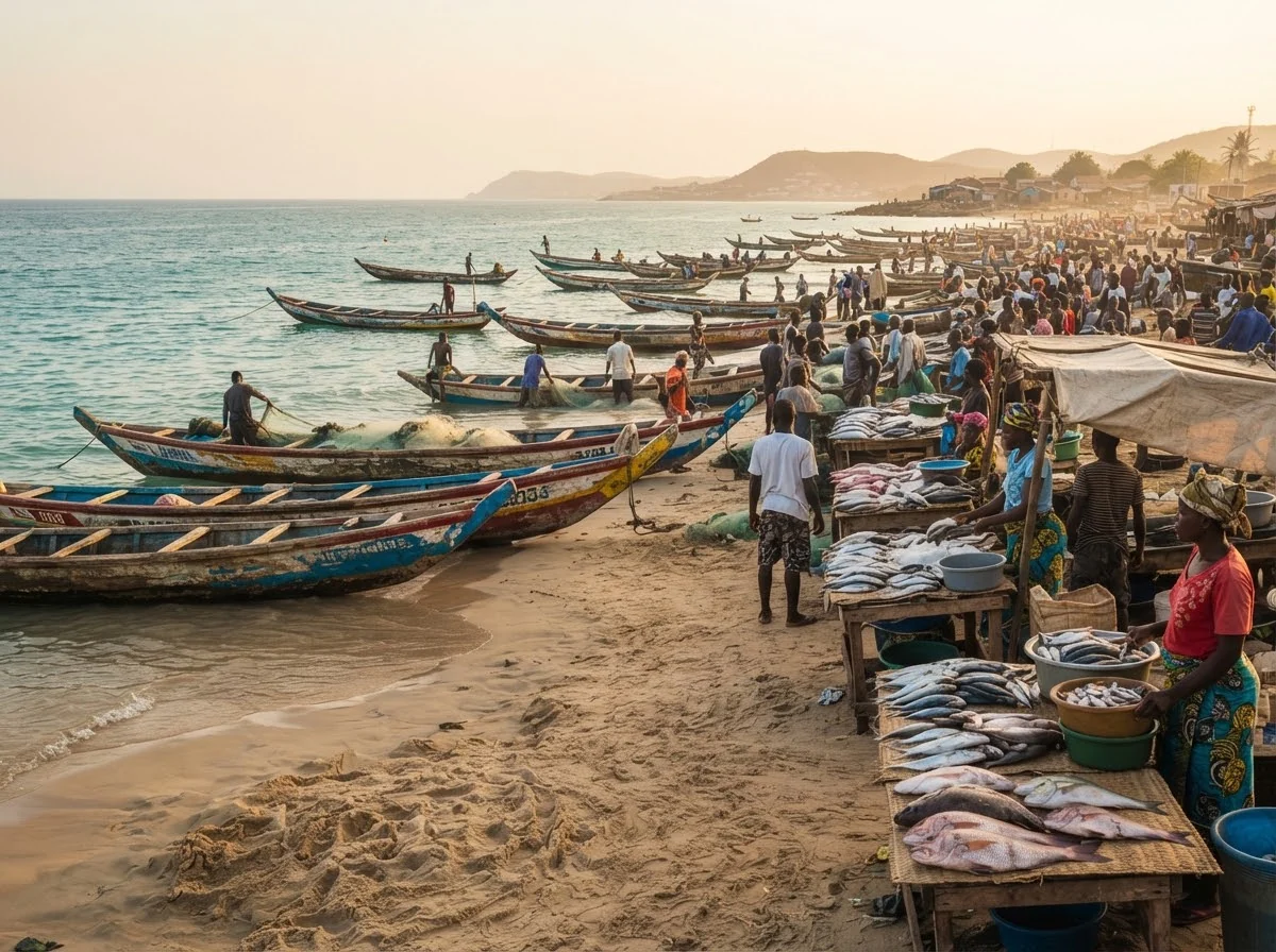 Vue patrimoniale évoquant l’origine de mufete angolais en Angola