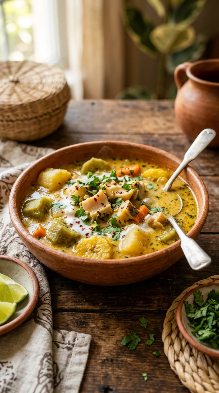 Sopa de caracol hondurienne, présentation finale fidèle à la spécialité de Honduras