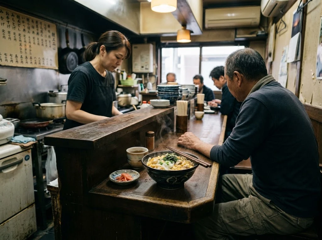 Repas japonais autour d’un bol d’oyakodon
